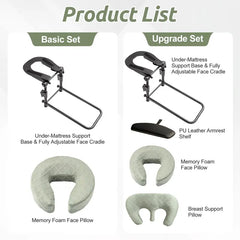 Massage headrest for bed