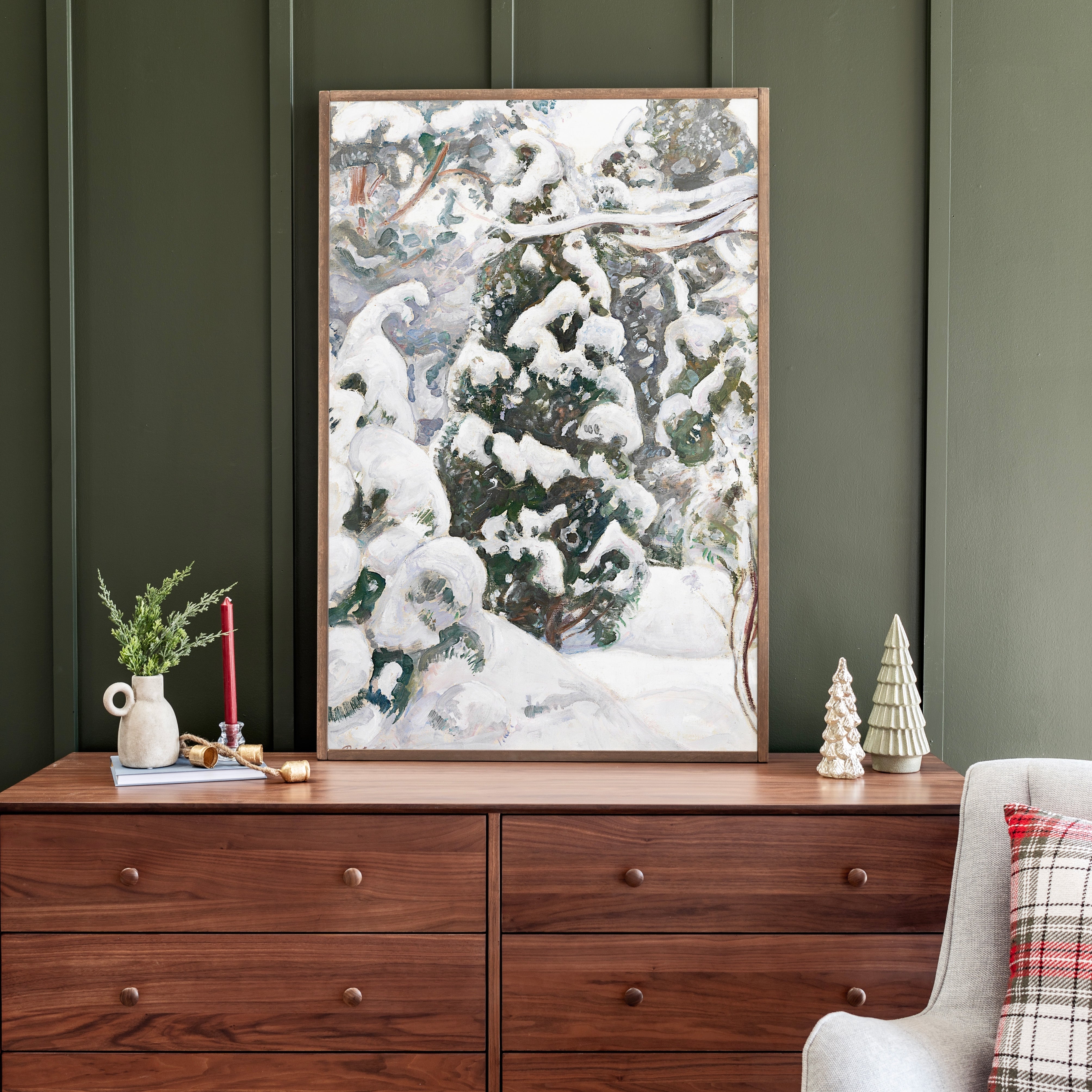Winter Forest | Framed Wooden Art