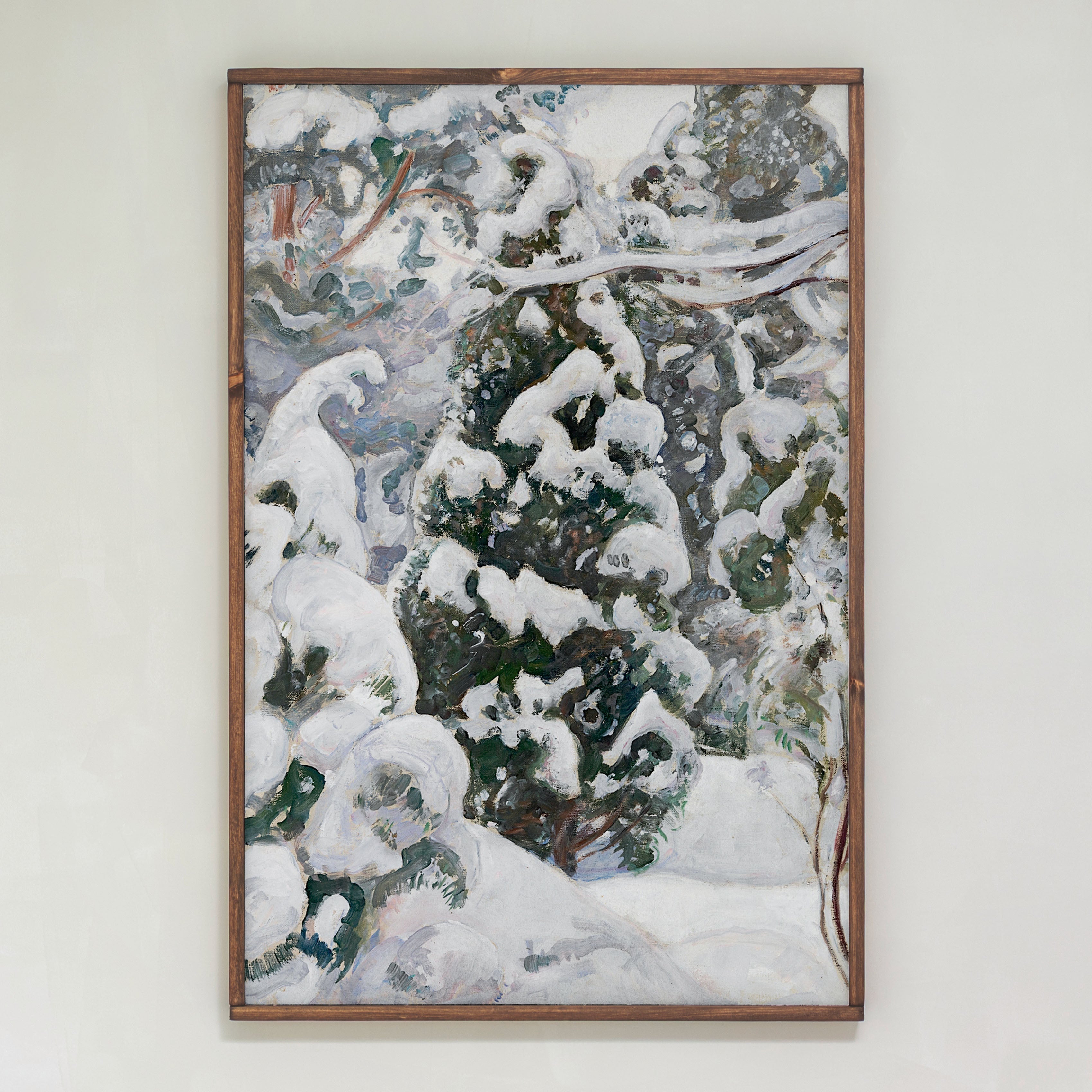 Winter Forest | Framed Wooden Art