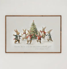 His Indescribable Gift | Framed Wooden Art - Horizontal