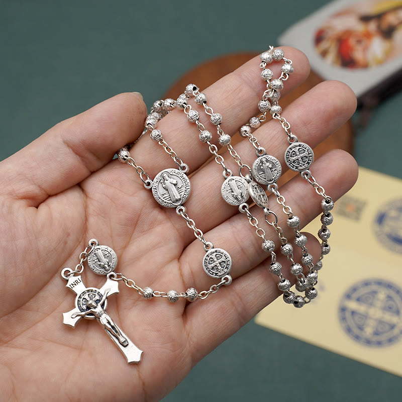 St. Benedict Alloy Refined Rosary
