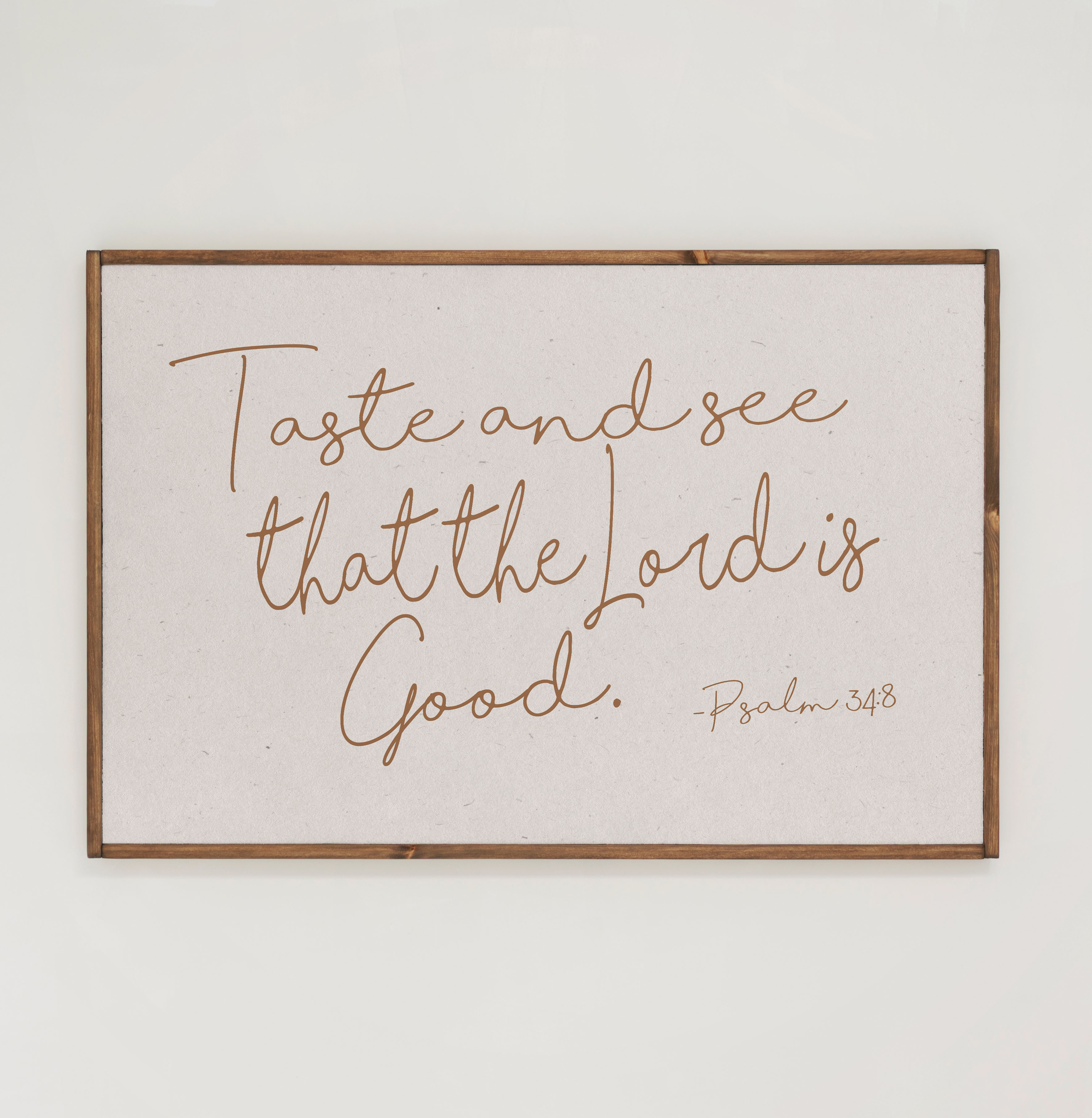 Taste And See | Framed Wooden Art - Horizontal