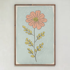 Encouragement Bloom | Framed Wooden Art