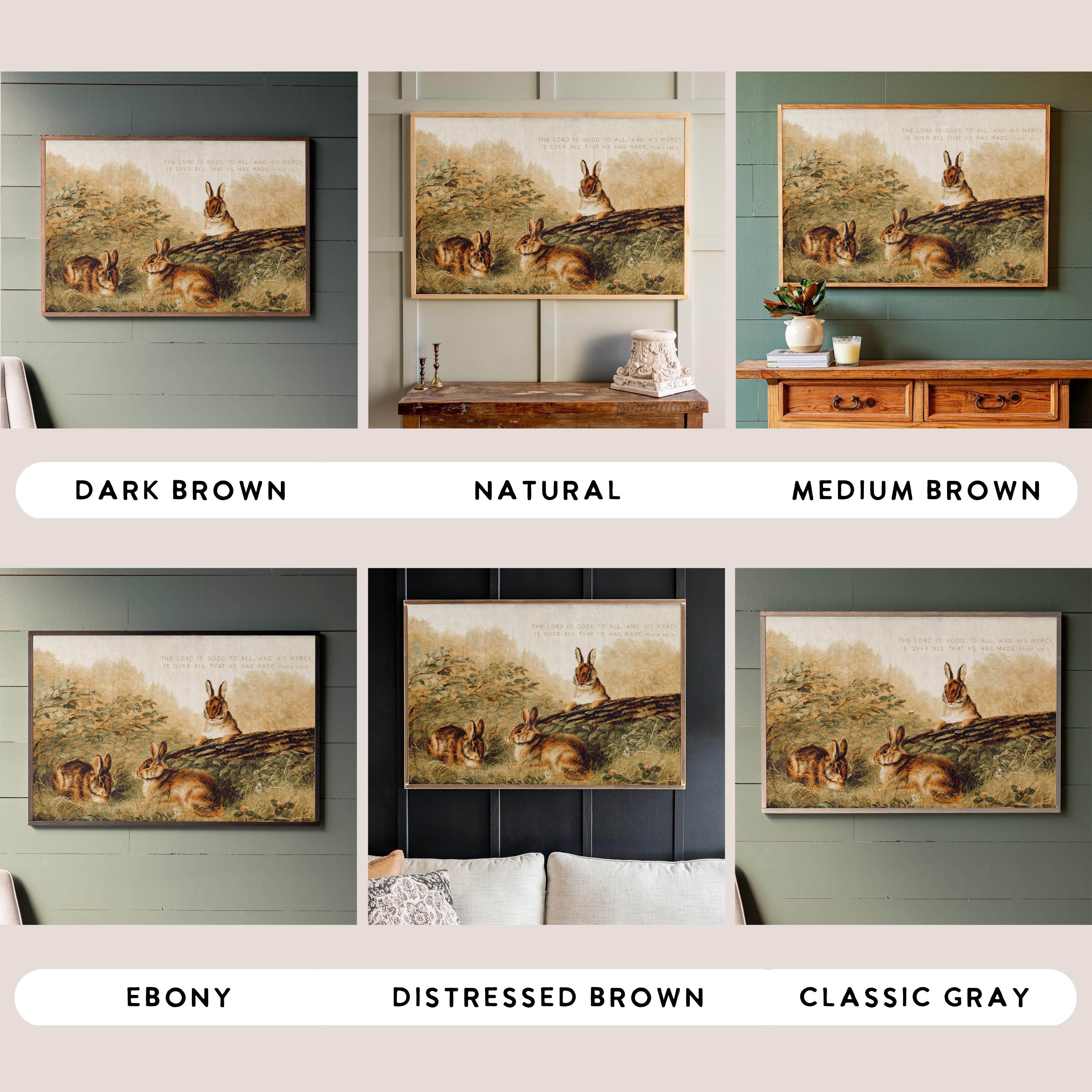 The Lord Is Good To All | Framed Wooden Art - Horizontal