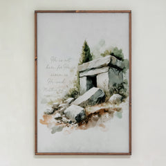 He Is Risen | Framed Wooden Art