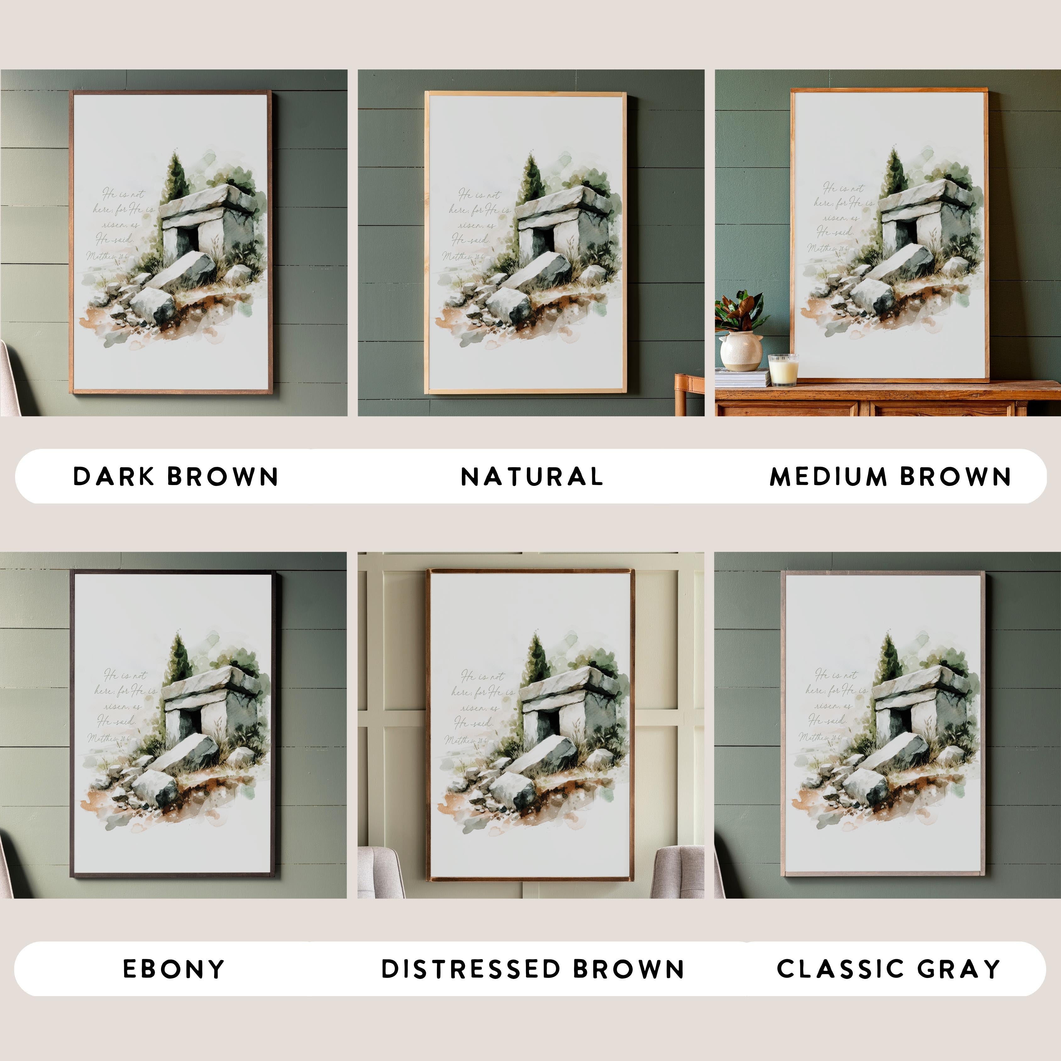 He Is Risen | Framed Wooden Art