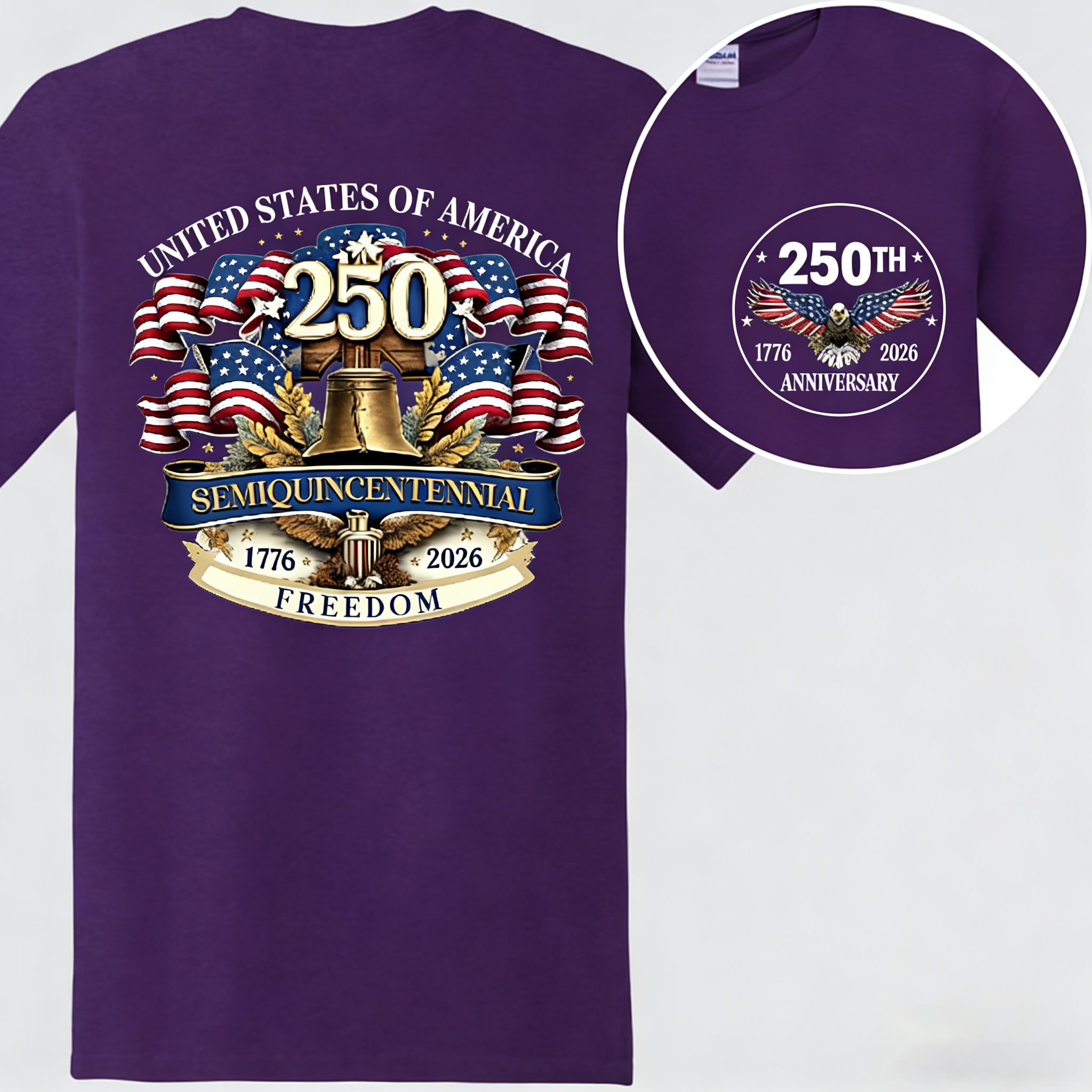 Men's Personalized United States 250 Years of Freedom Shirt