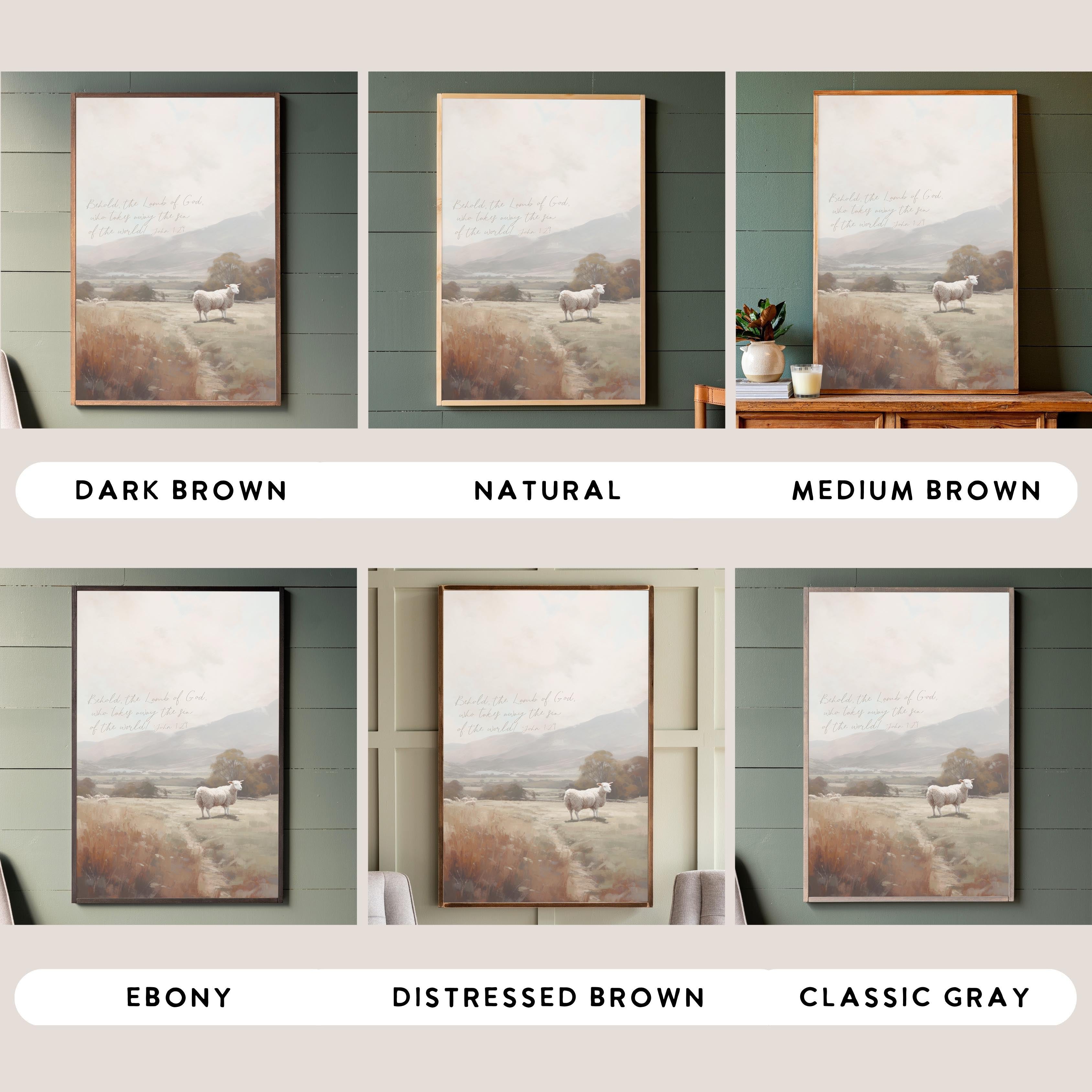 Behold The Lamb Of God | Framed Wooden Art