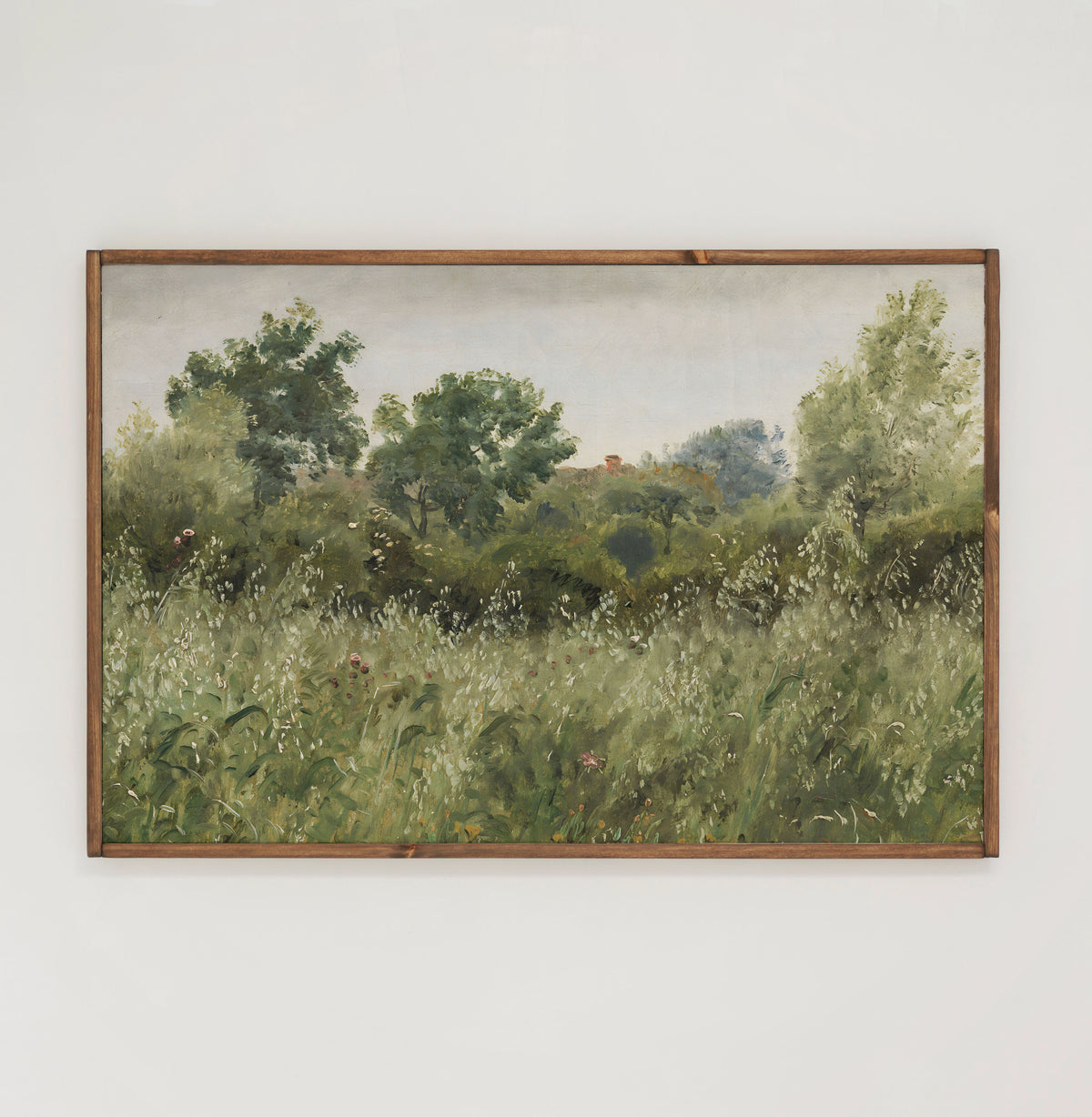 Field of Oats | Framed Wooden Art - Horizontal