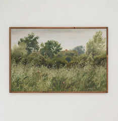 Field of Oats | Framed Wooden Art - Horizontal