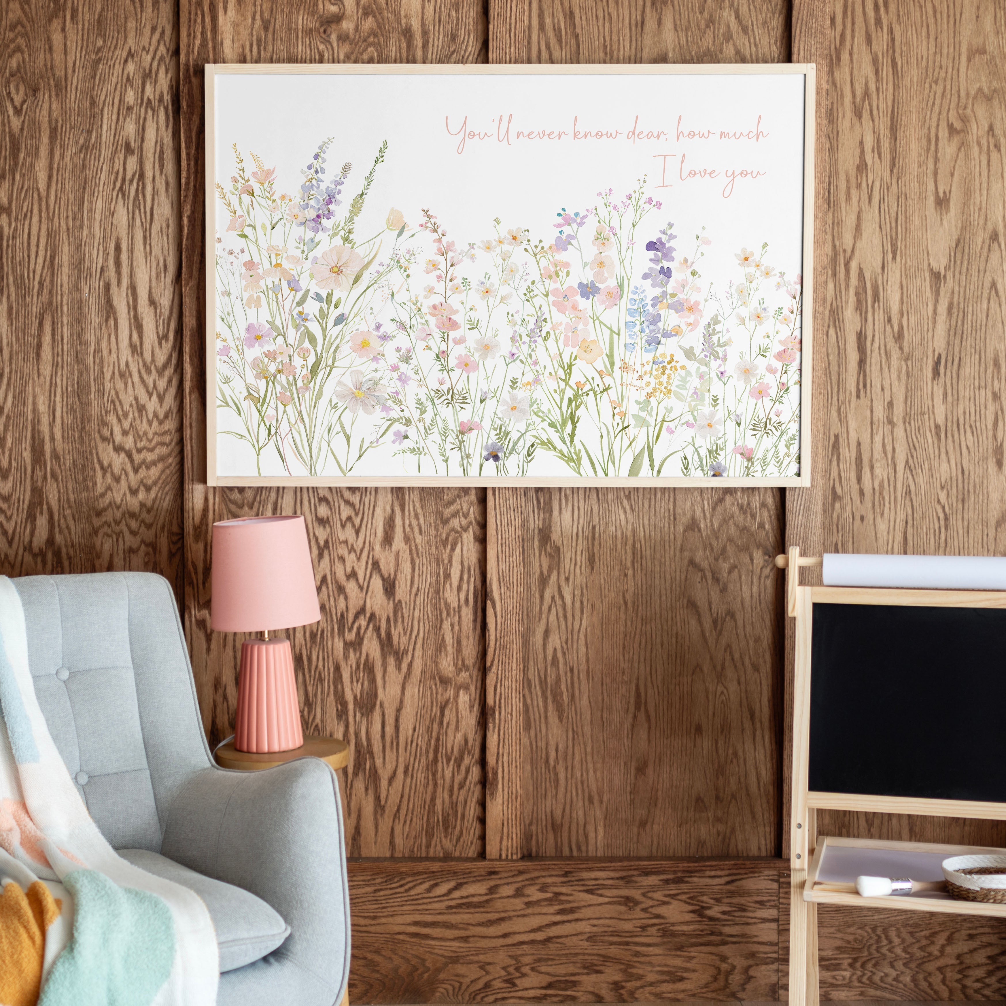 You'll Never Know, Dear | Framed Wooden Art - Horizontal