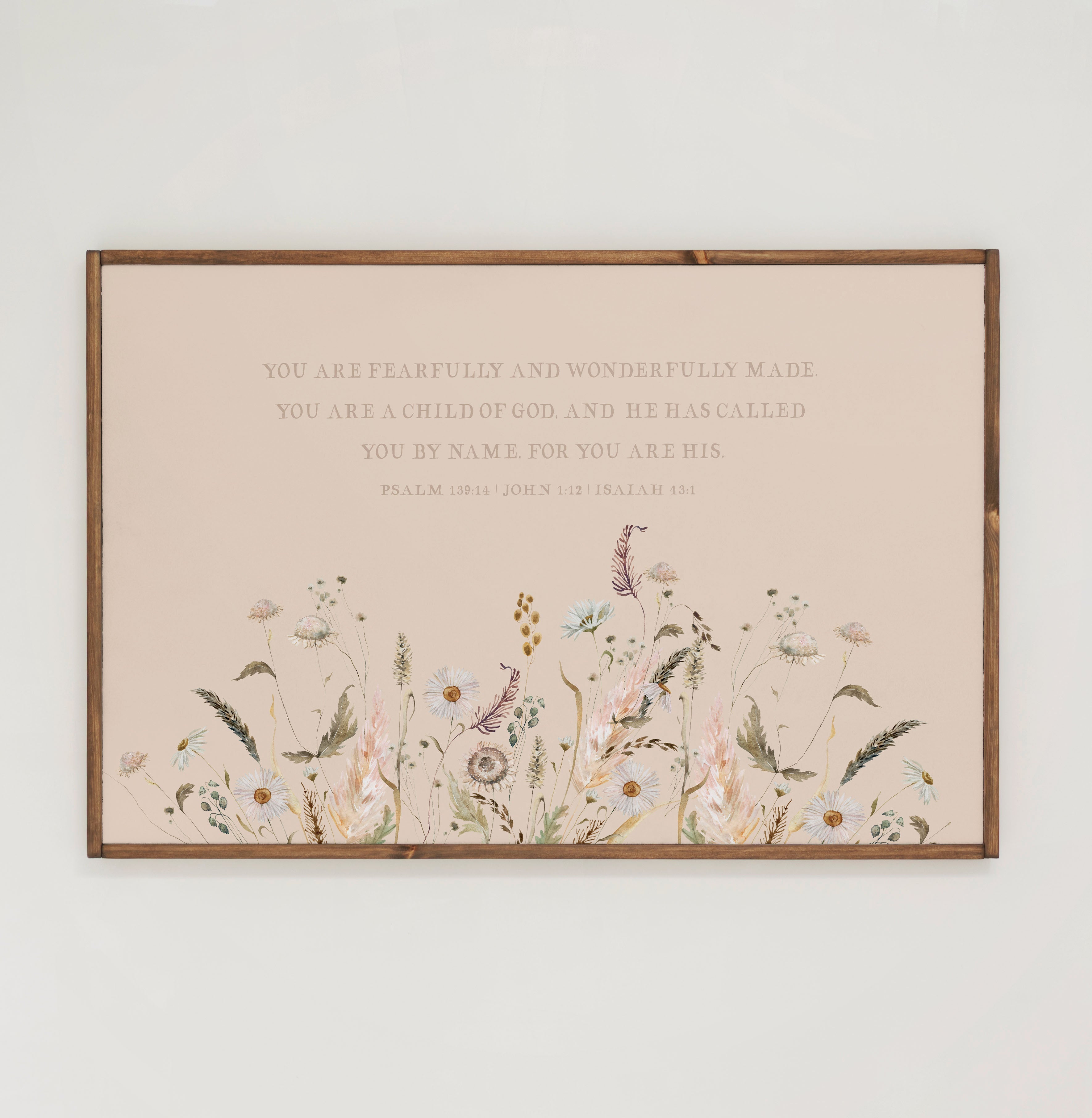 For You Are His | Framed Wooden Art - Horizontal