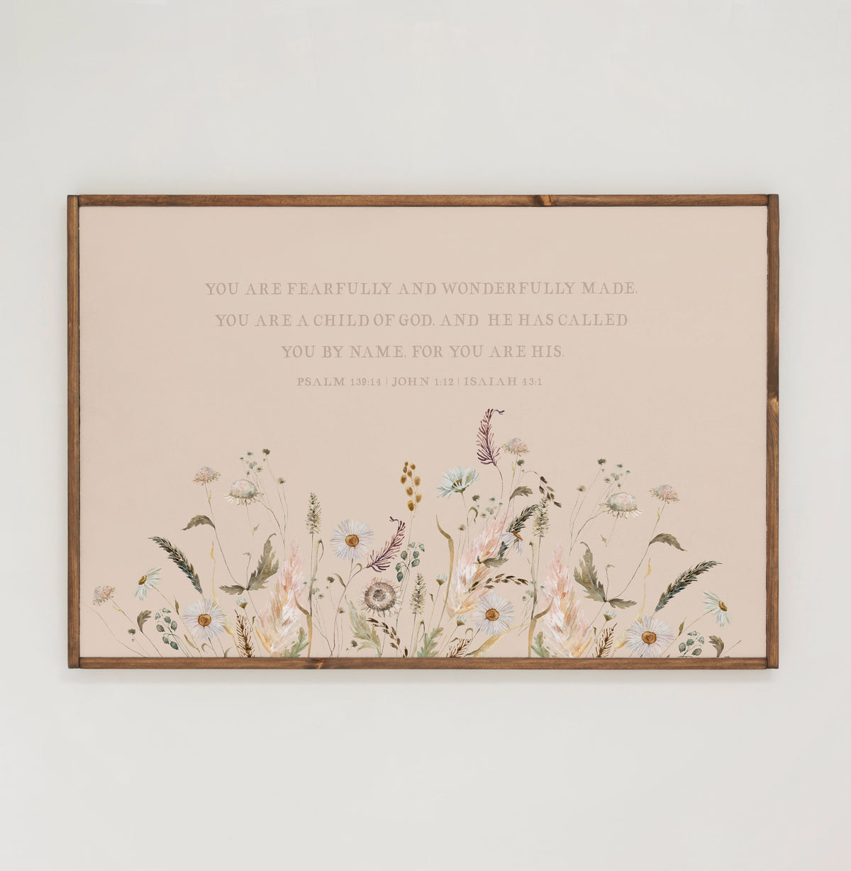 For You Are His | Framed Wooden Art - Horizontal