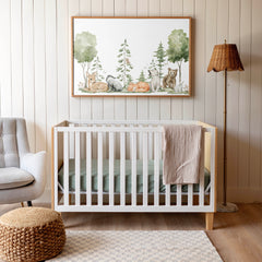 Woodland Animals | Framed Wooden Art - Horizontal