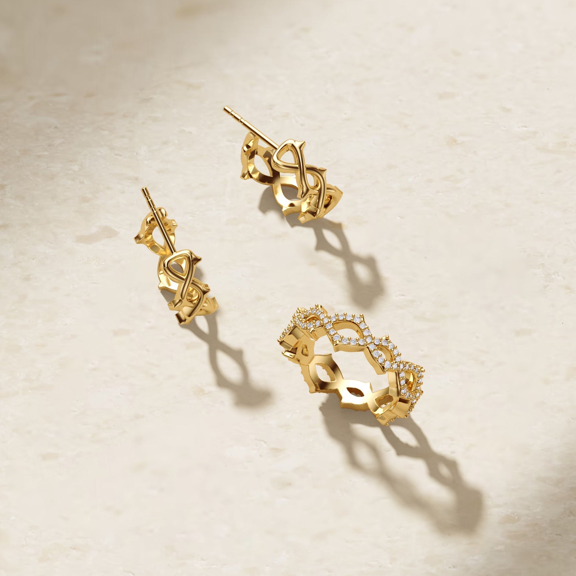 Crown of Thorns Statement Ring