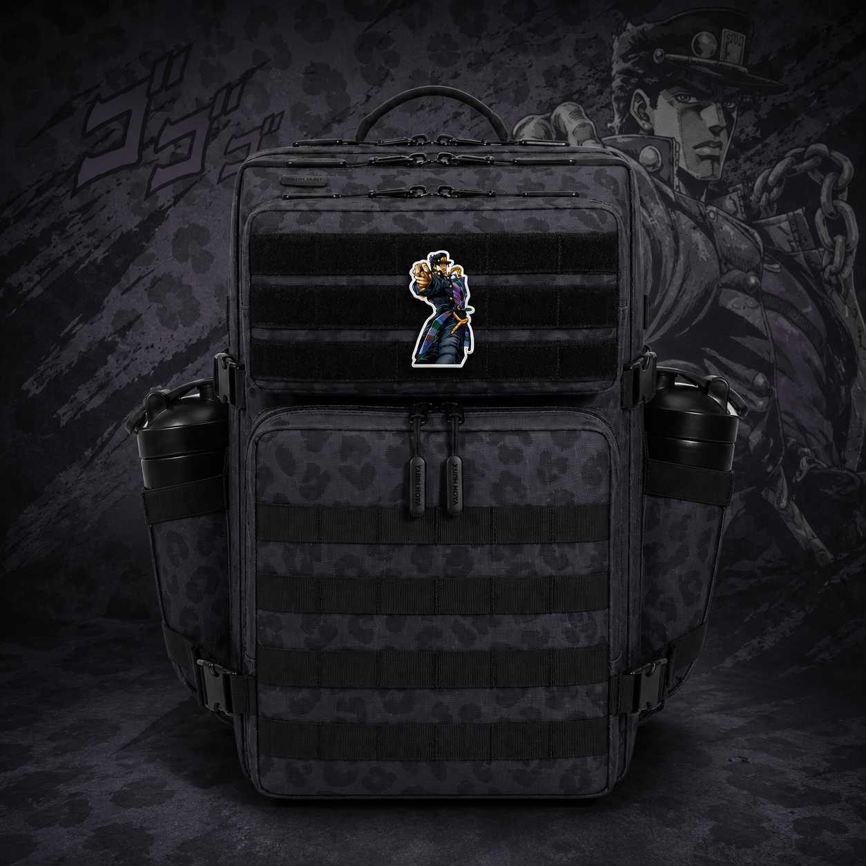 JOJO Anime Patch EDC Performance Backpack 35L / 45L - Black Leopard