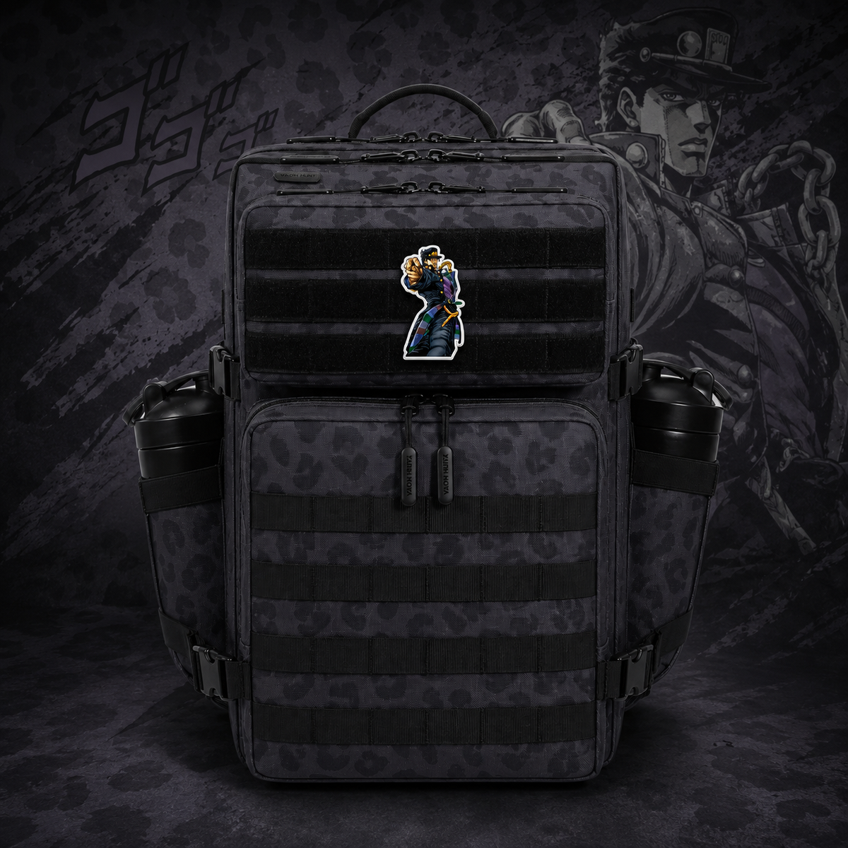 JOJO Anime Patch EDC Performance Backpack 35L / 45L - Black Leopard