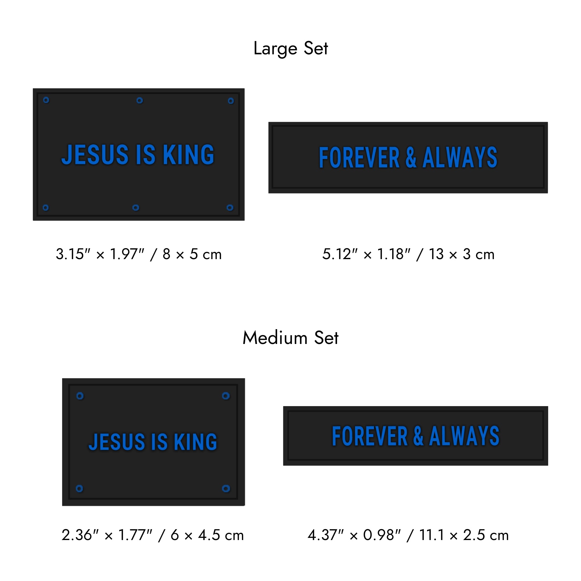 Faith-Inspired Statement Velcro Patch– Random Sets