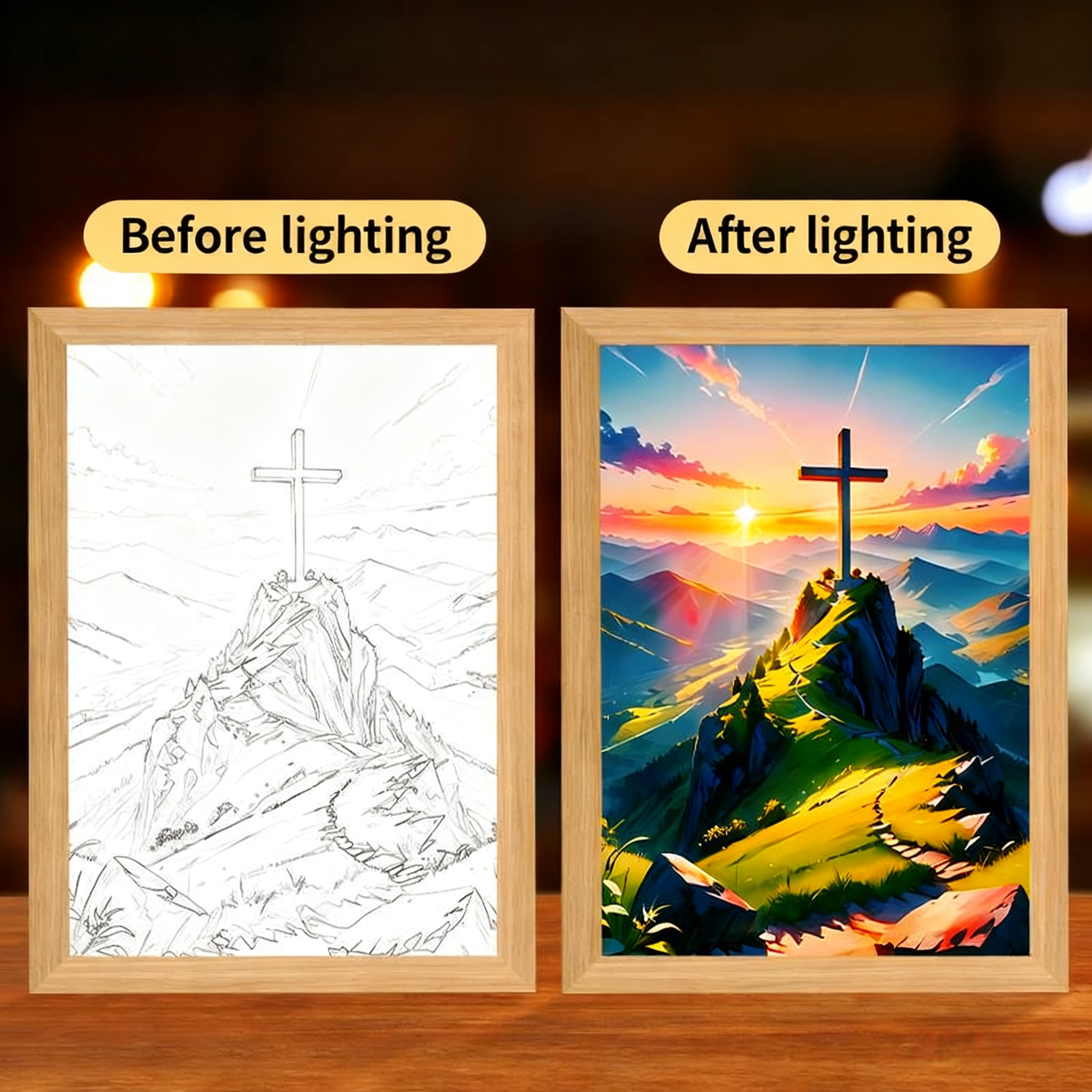 God-Inspired Creative DIY Light-Up Flower Glowing Ornament