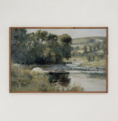 Streamside | Framed Wooden Art - Horizontal