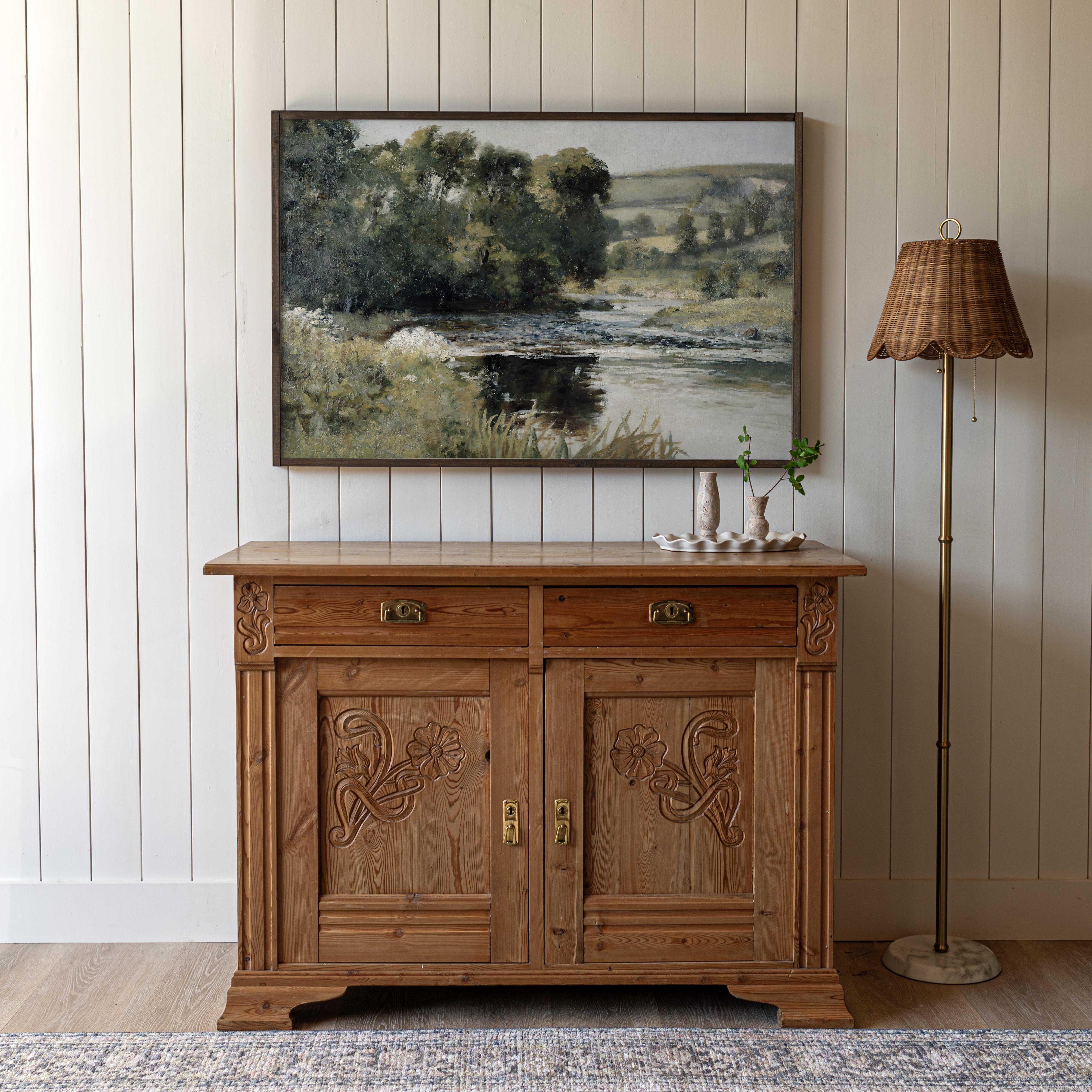 Streamside | Framed Wooden Art - Horizontal