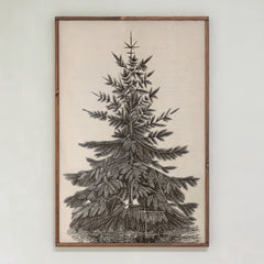 Christmas Fir Tree | Framed Wooden Art