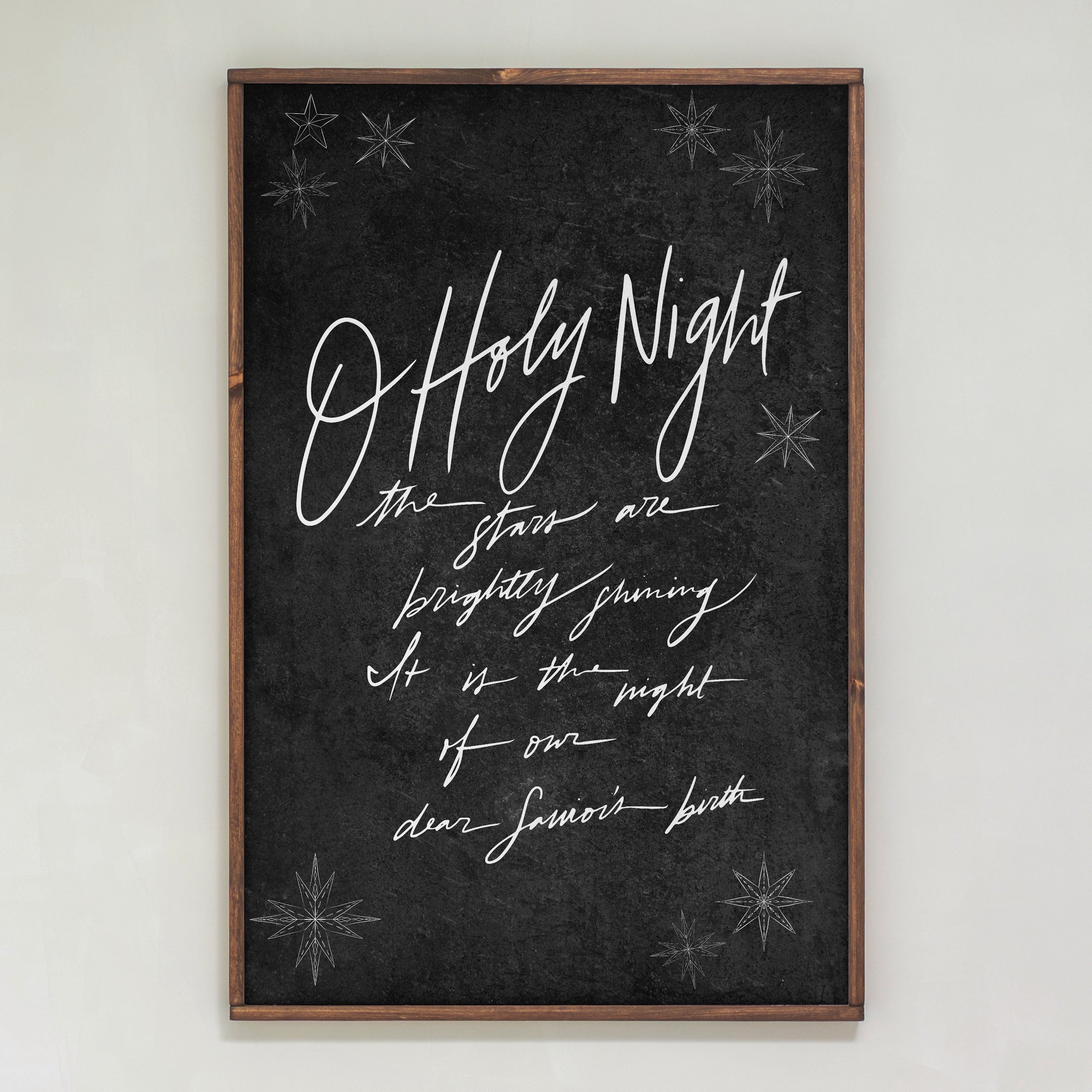 O Holy Night | Framed Wooden Art