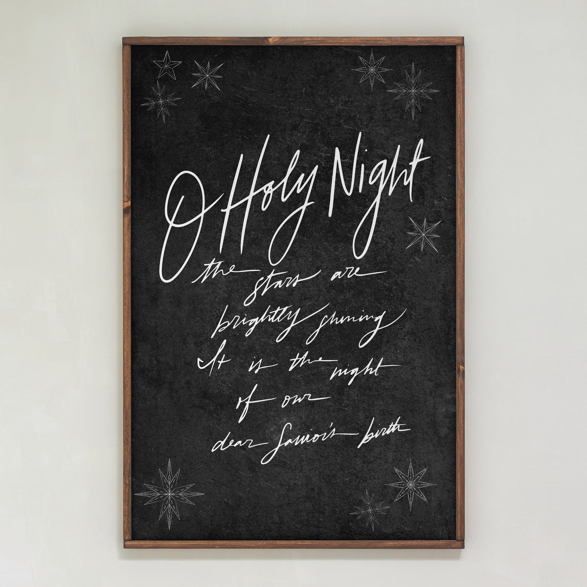 O Holy Night | Framed Wooden Art