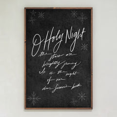 O Holy Night | Framed Wooden Art