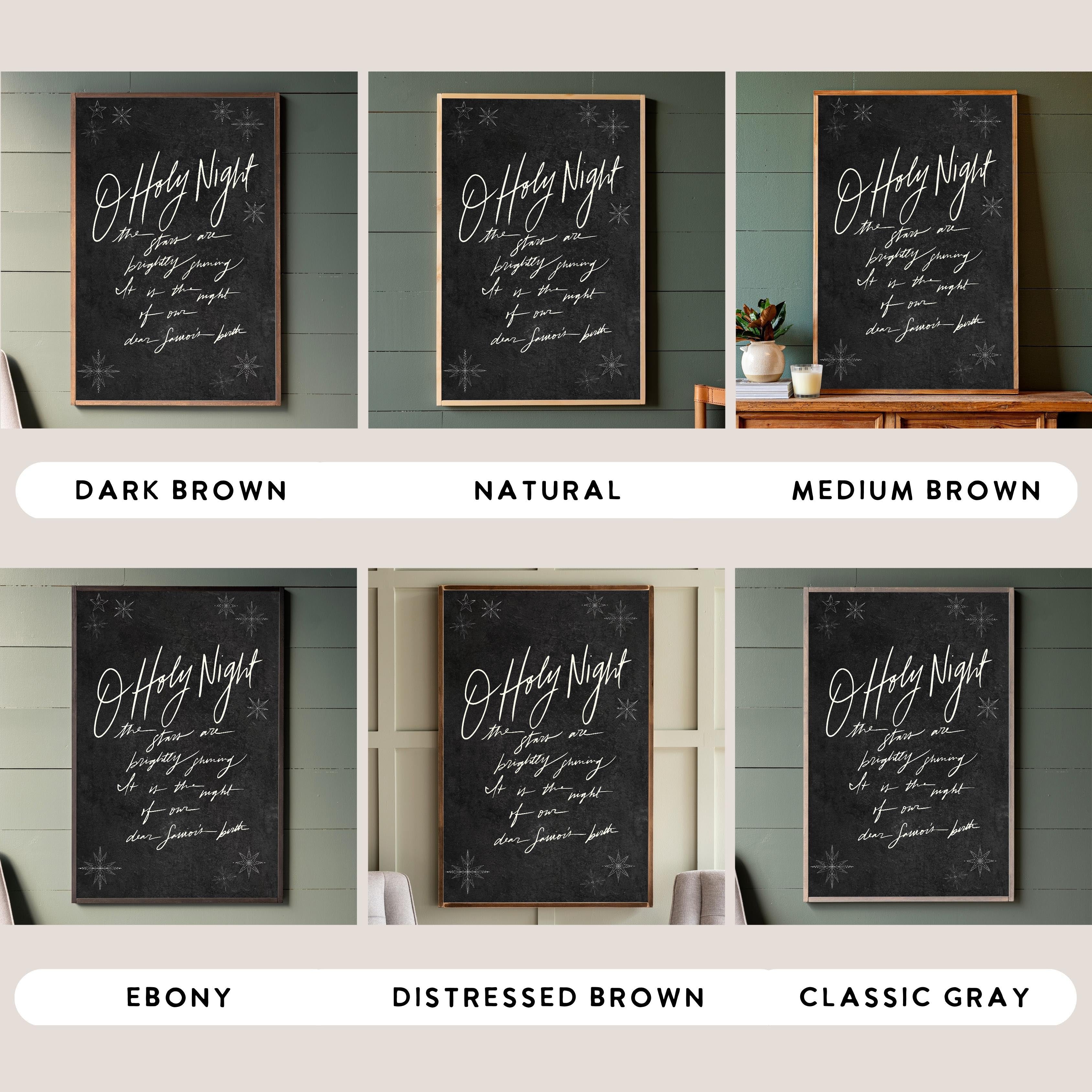 O Holy Night | Framed Wooden Art