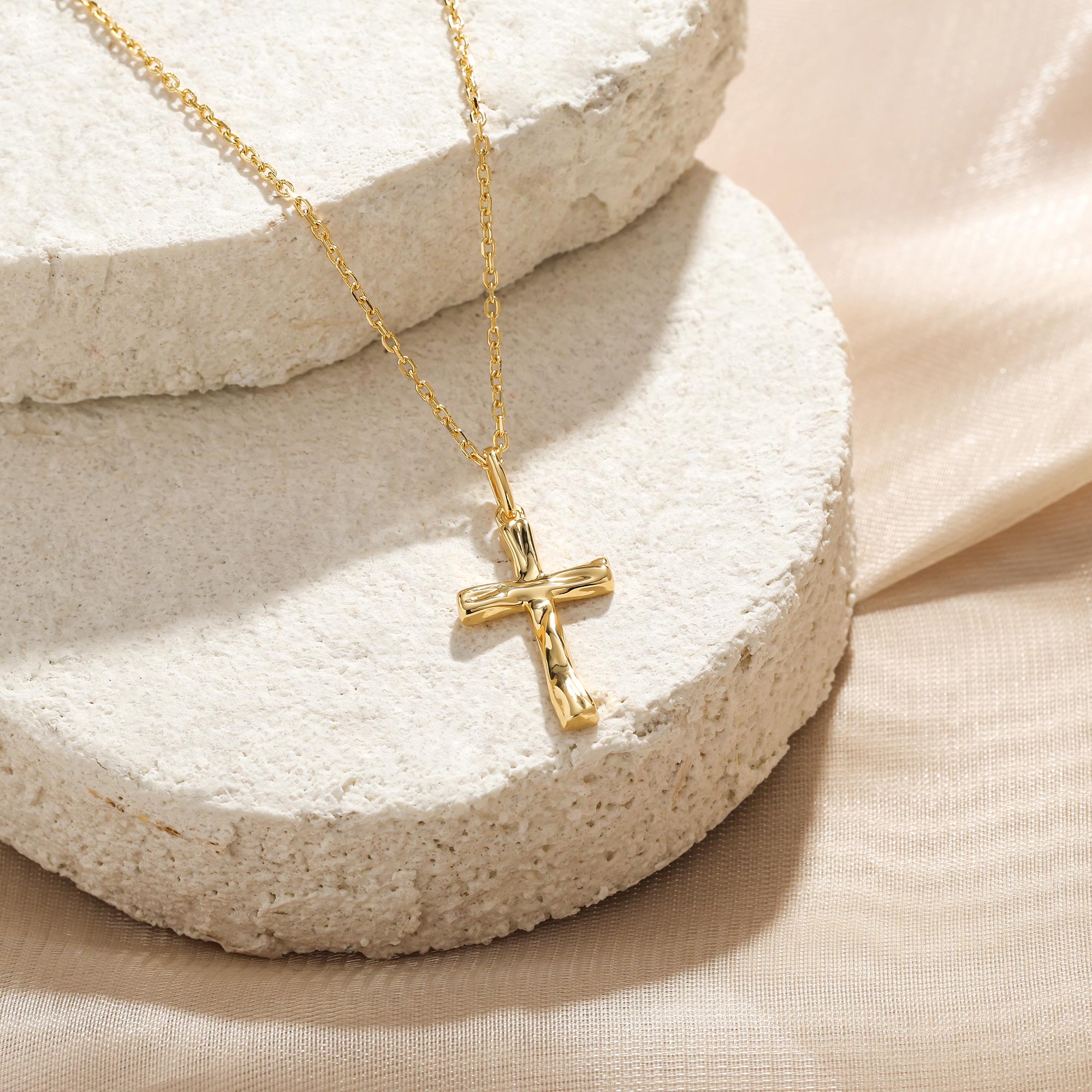 Liquid Cross Necklace