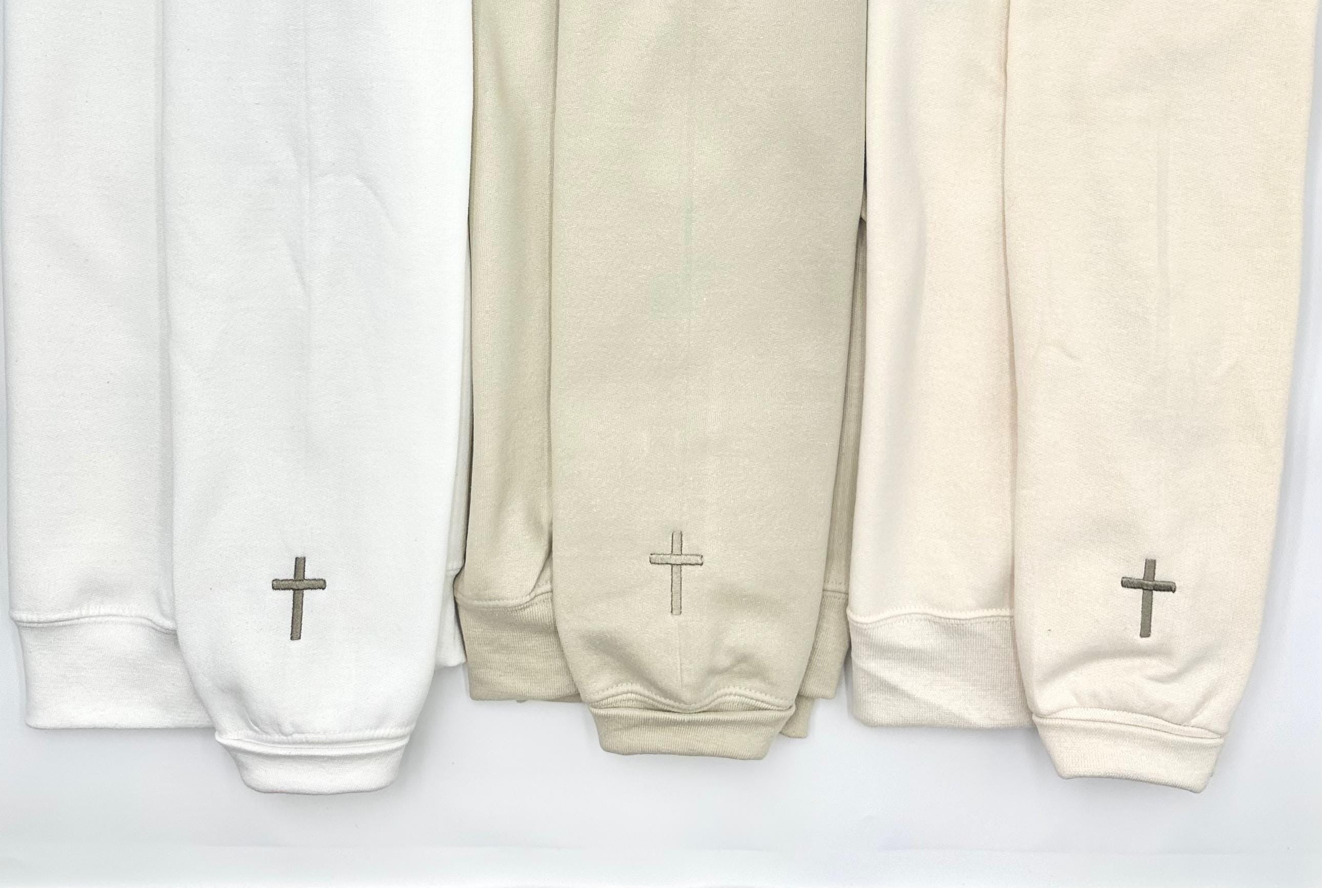 Embroidered  Stronger Than The Storm Sweatshirt Hoodie