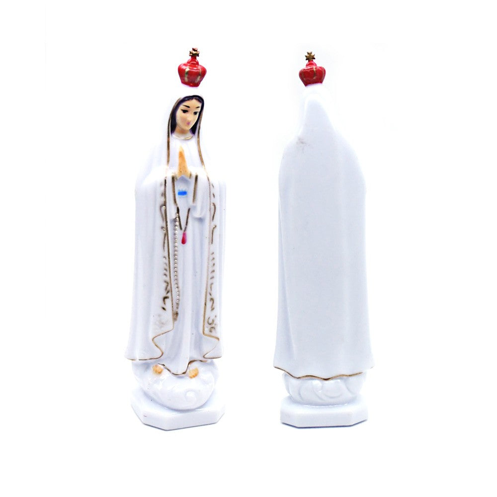 Our Lady of Fatima Statue Ornament for Home, Office & Religious Decor