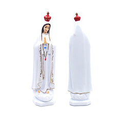 Our Lady of Fatima Statue Ornament for Home, Office & Religious Decor
