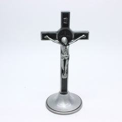 Metal Cross Stand Ornament, Desktop Decor for Office and Home