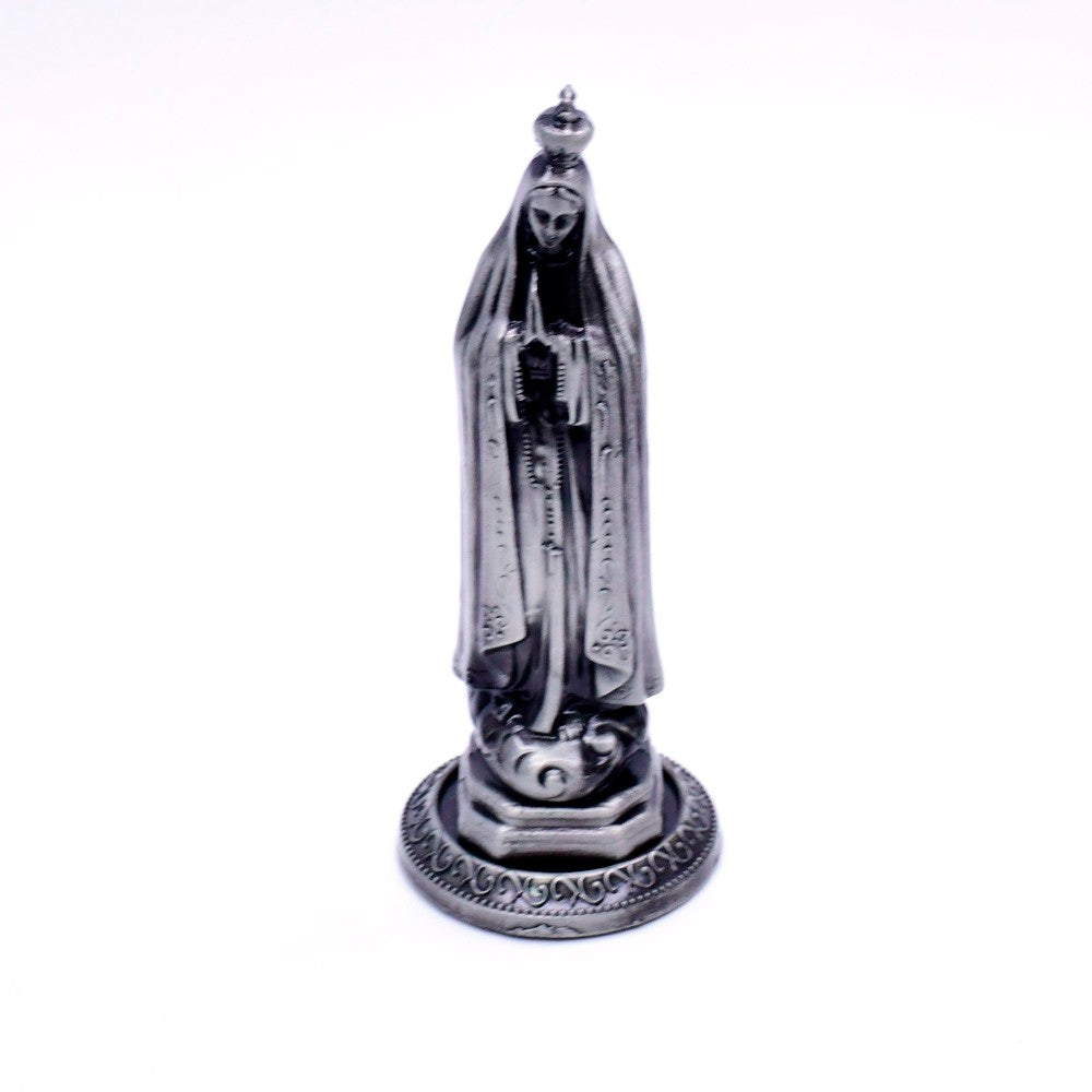 Alloy Our Lady of Fatima Statue Ornament for Home, Office & Car Decor