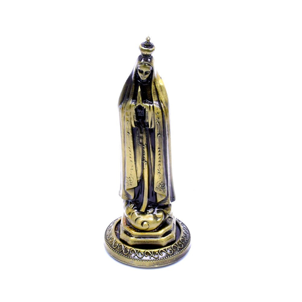 Alloy Our Lady of Fatima Statue Ornament for Home, Office & Car Decor