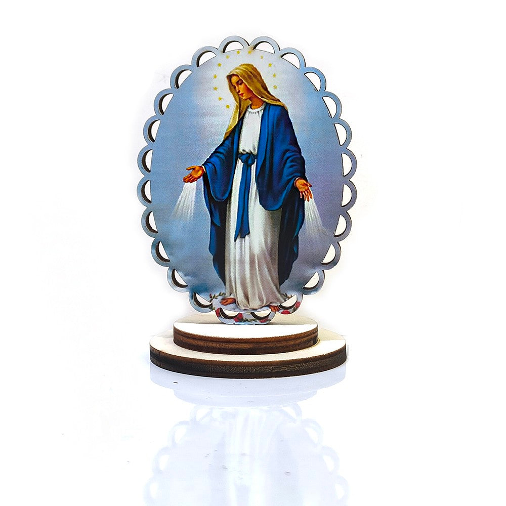 Wooden Religious Ornament Stand for Home, Office & Car Decor
