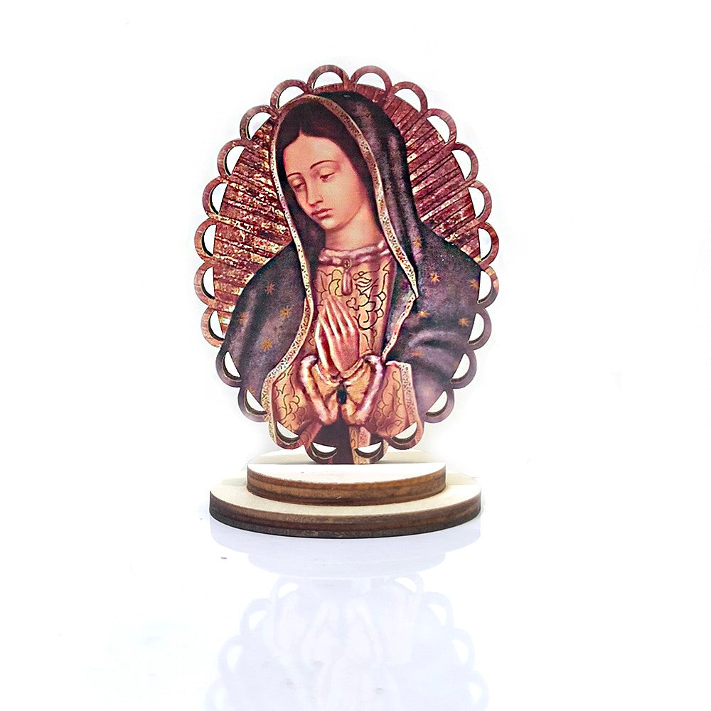 Wooden Religious Ornament Stand for Home, Office & Car Decor