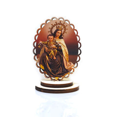 Wooden Religious Ornament Stand for Home, Office & Car Decor