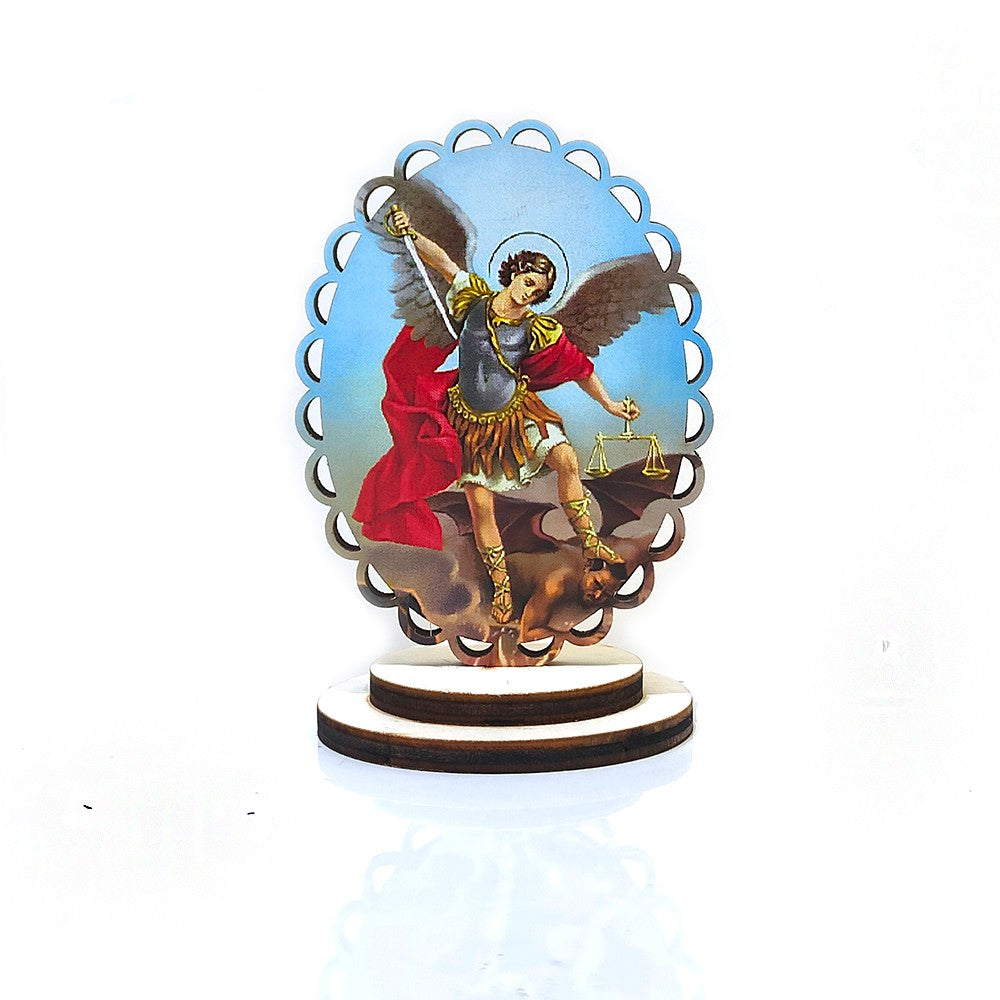 Wooden Religious Ornament Stand for Home, Office & Car Decor