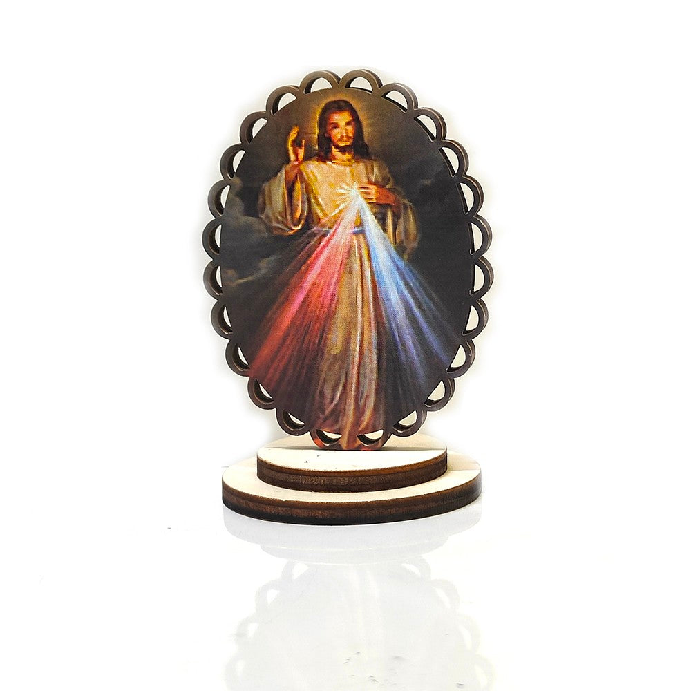 Wooden Religious Ornament Stand for Home, Office & Car Decor