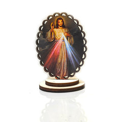 Wooden Religious Ornament Stand for Home, Office & Car Decor
