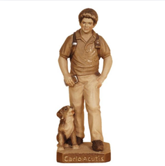 Carlo Acutis with Dog and Ball