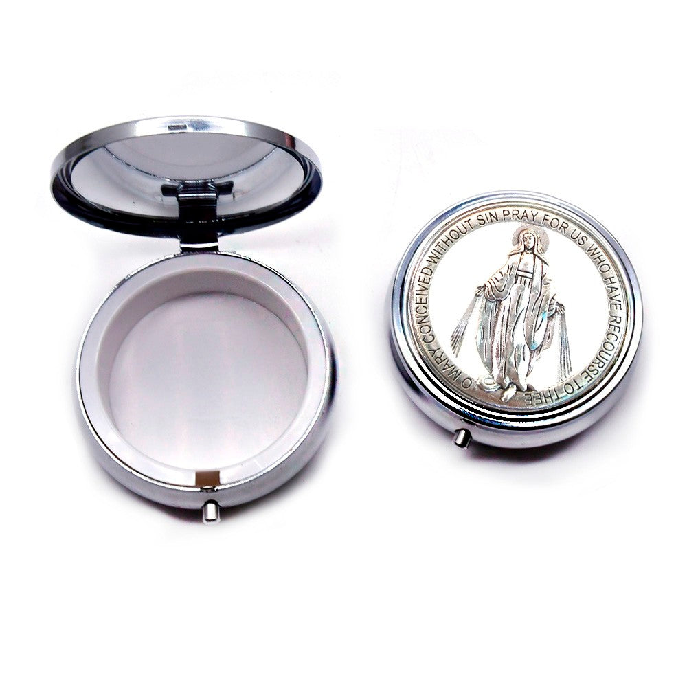 Catholic Rosary Gift Box – Elegant Metal Storage Case