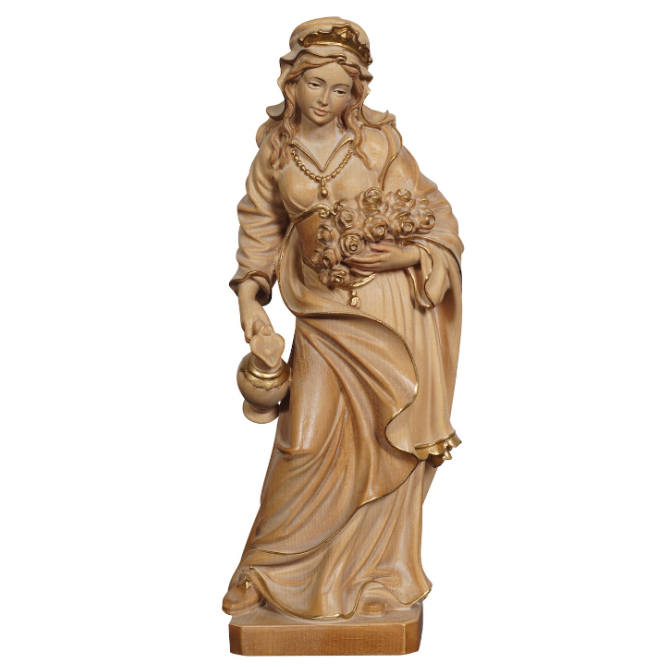 Saint Elizabeth with Jug and Roses Statue