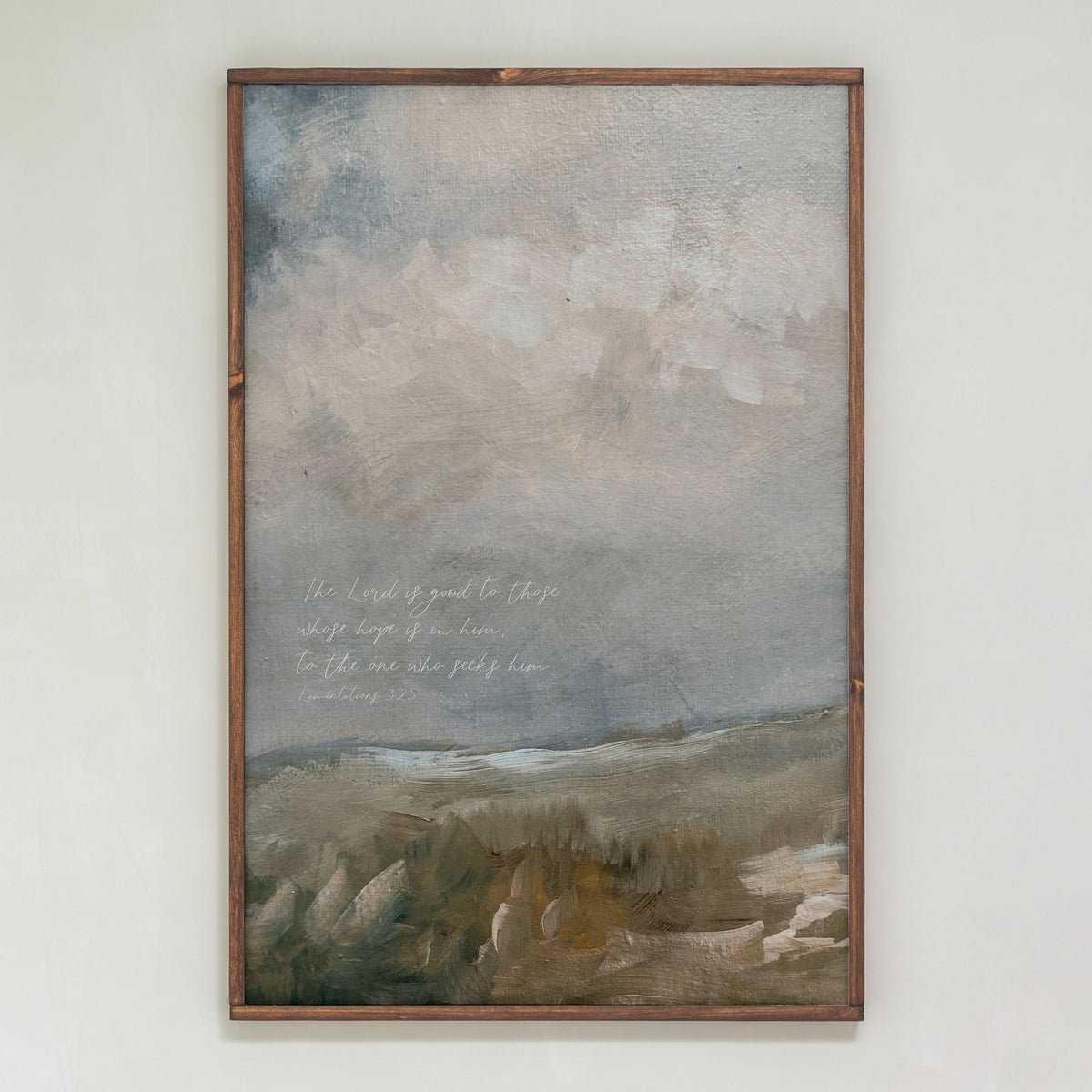 The Lord Is Good To Those Whose Hope Is In Him | Framed Wooden Art