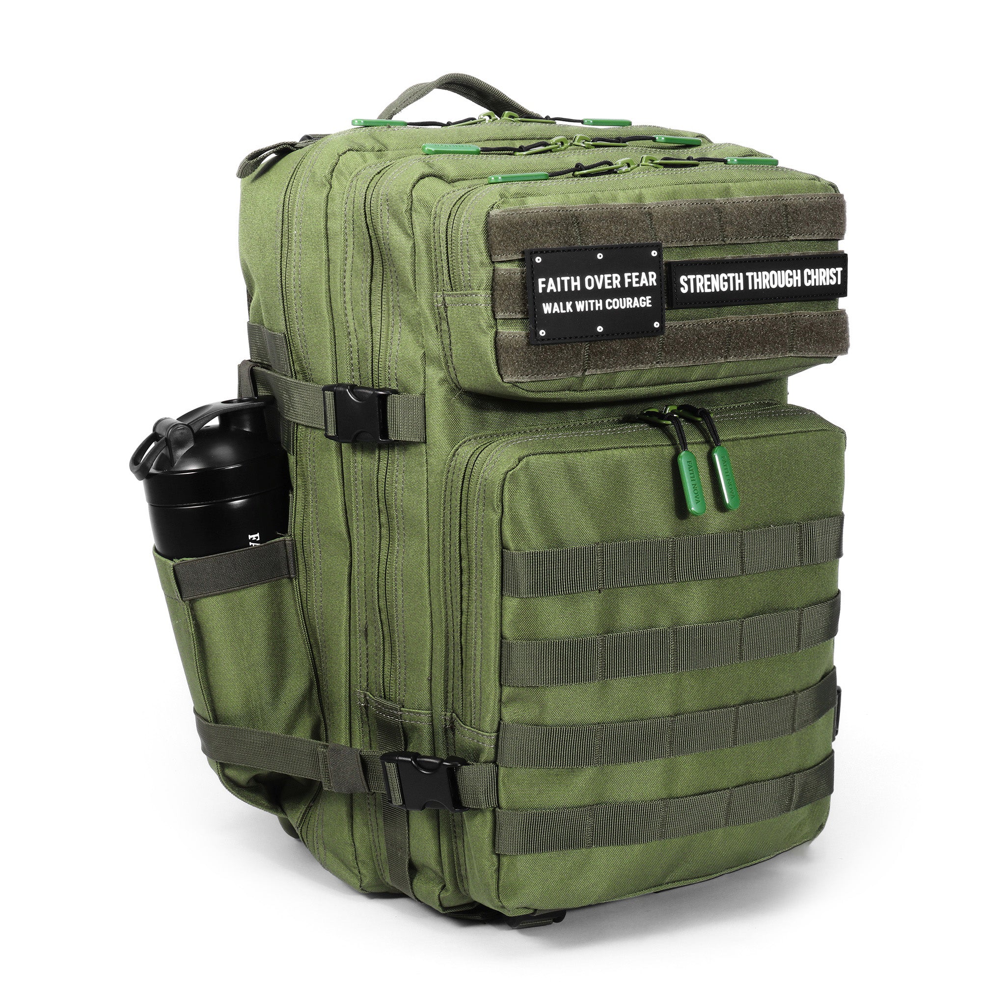 Faith-Inspired EDC Performance Backpack 45L - Green