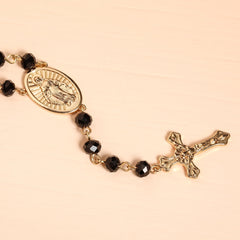 Virgin Mary Medal & Crucifix Pendant Necklace