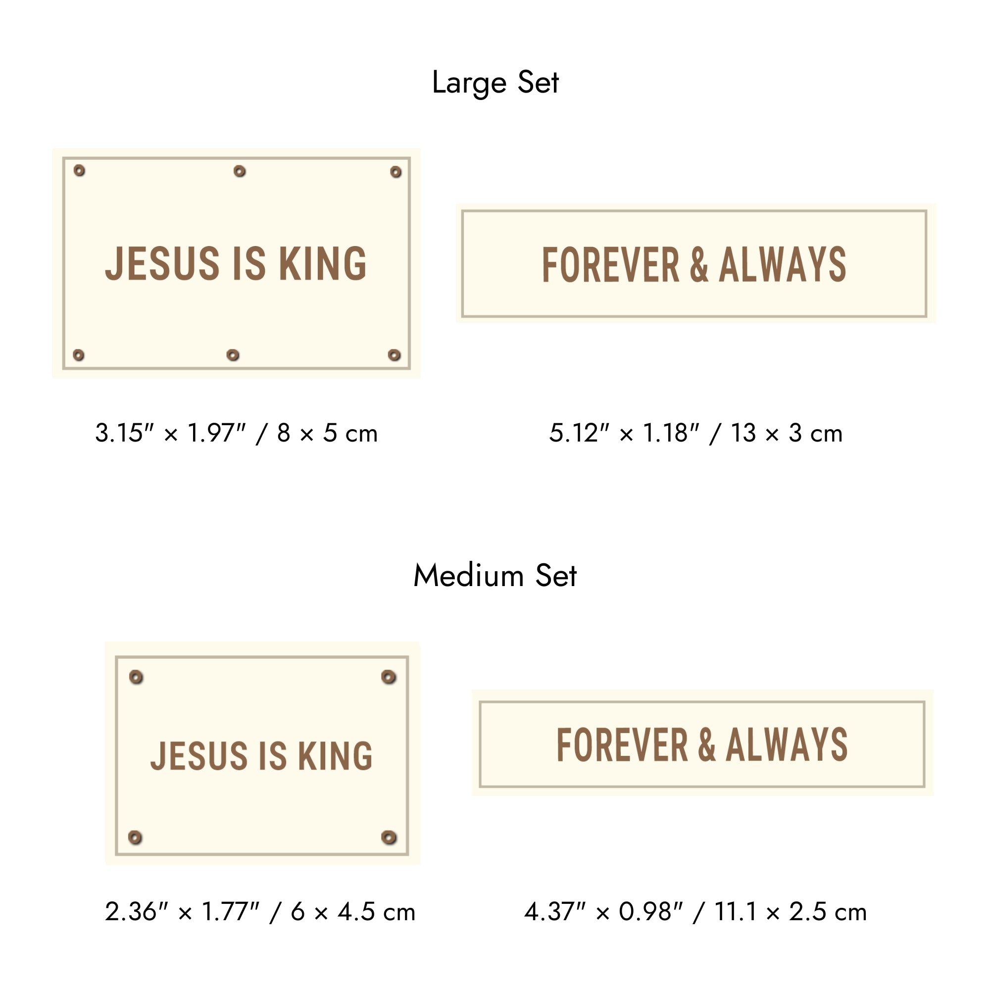 Faith-Inspired Statement Velcro Patch– Random Sets